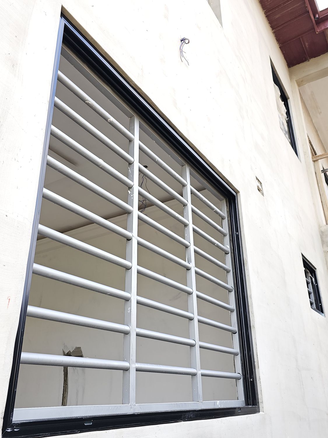 Angled Window Burglar Proof