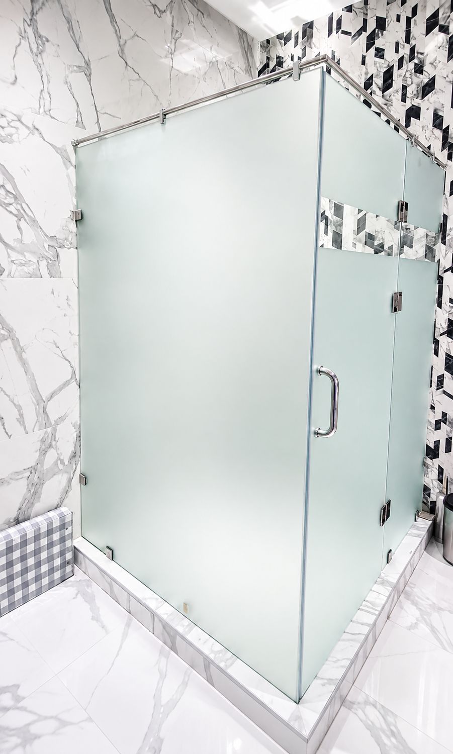 Frosted Shower Enclosure
